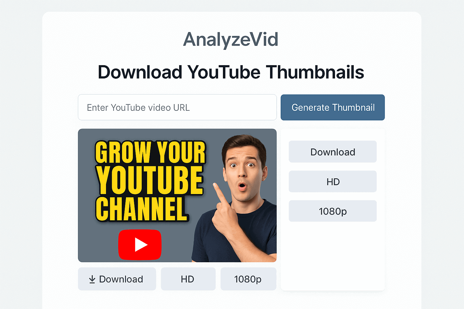 Download YouTube Thumbnail